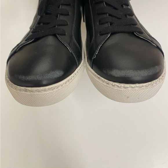 All Saints || Miles Hi Top Sneaker Black Distresed 42 US 9 - Picture 4 of 8